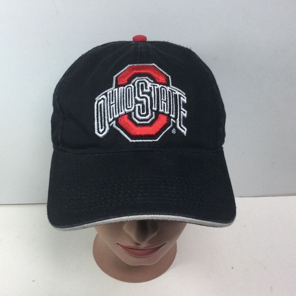 Ohio State Buckeyes Hat Black NCAA University Adjustable Baseball Cap